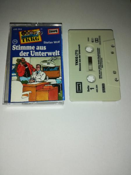TKKG Folge 71 Stimme aus der Unterwelt Grau mit Schwarzen Druck 490264-209 Europa